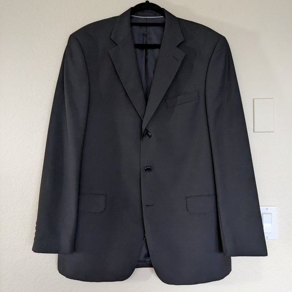Men's Black Suit Pants (32W x 36L), Jacket (45 R) - Picture 2 of 16